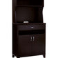 Wooden 2 Door Bakers Cabinet With 3 Open Shelves And 1 Drawer, Brown By Benzara | Cabinets |  Modishstore 