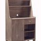 Wooden 1 Door Bakers Cabinet With 2 Top Shelves And 1 Drawer, Brown By Benzara | Cabinets |  Modishstore  - 2