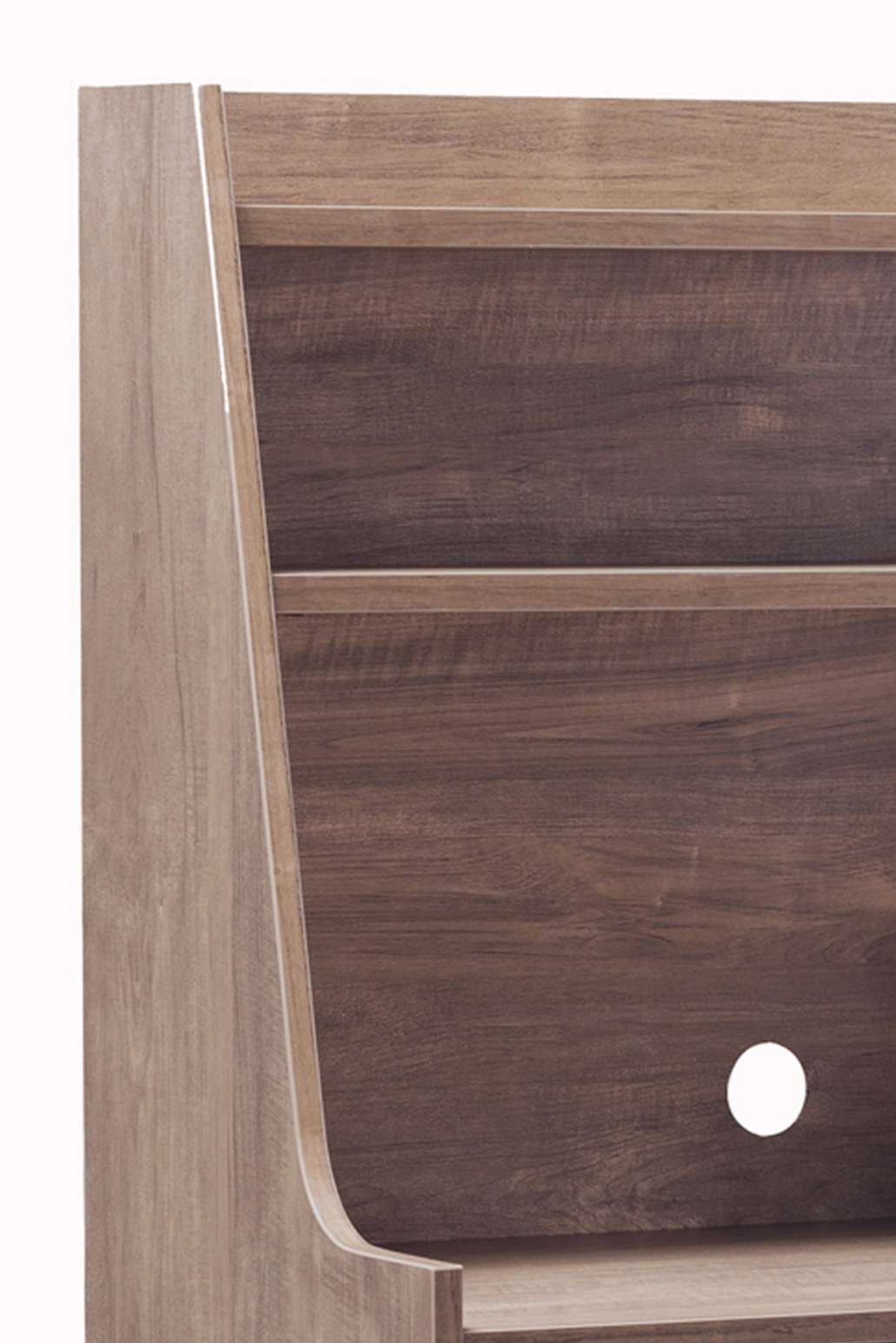 Wooden 1 Door Bakers Cabinet With 2 Top Shelves And 1 Drawer, Brown By Benzara | Cabinets |  Modishstore  - 4