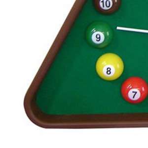 Pool Theme Triangular Shape Plastic Clock, Multicolor By Benzara | Clocks |  Modishstore  - 3