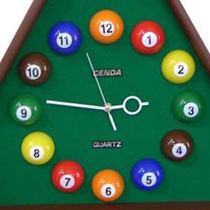 Pool Theme Triangular Shape Plastic Clock, Multicolor By Benzara | Clocks |  Modishstore  - 4