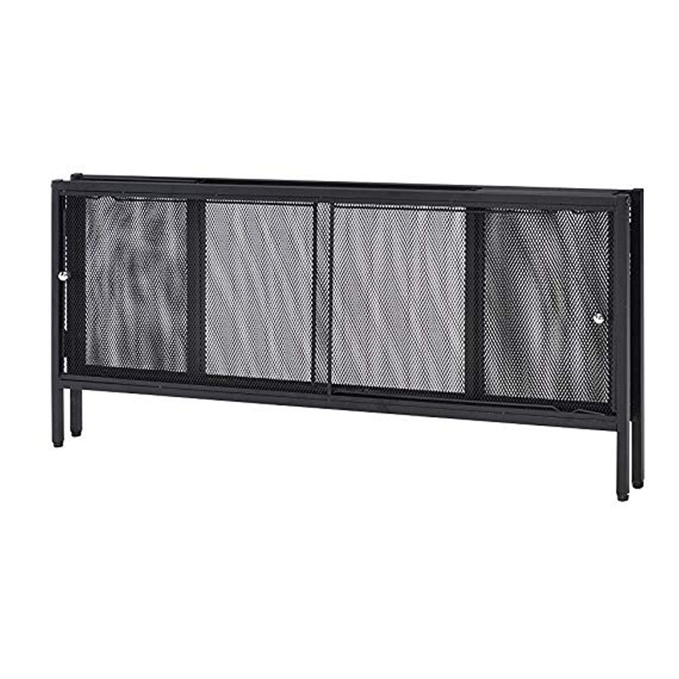 Metal Coffee Table With 1 Bottom Shelf And Mesh Design, Brown And Gray By Benzara | Coffee Tables |  Modishstore  - 4