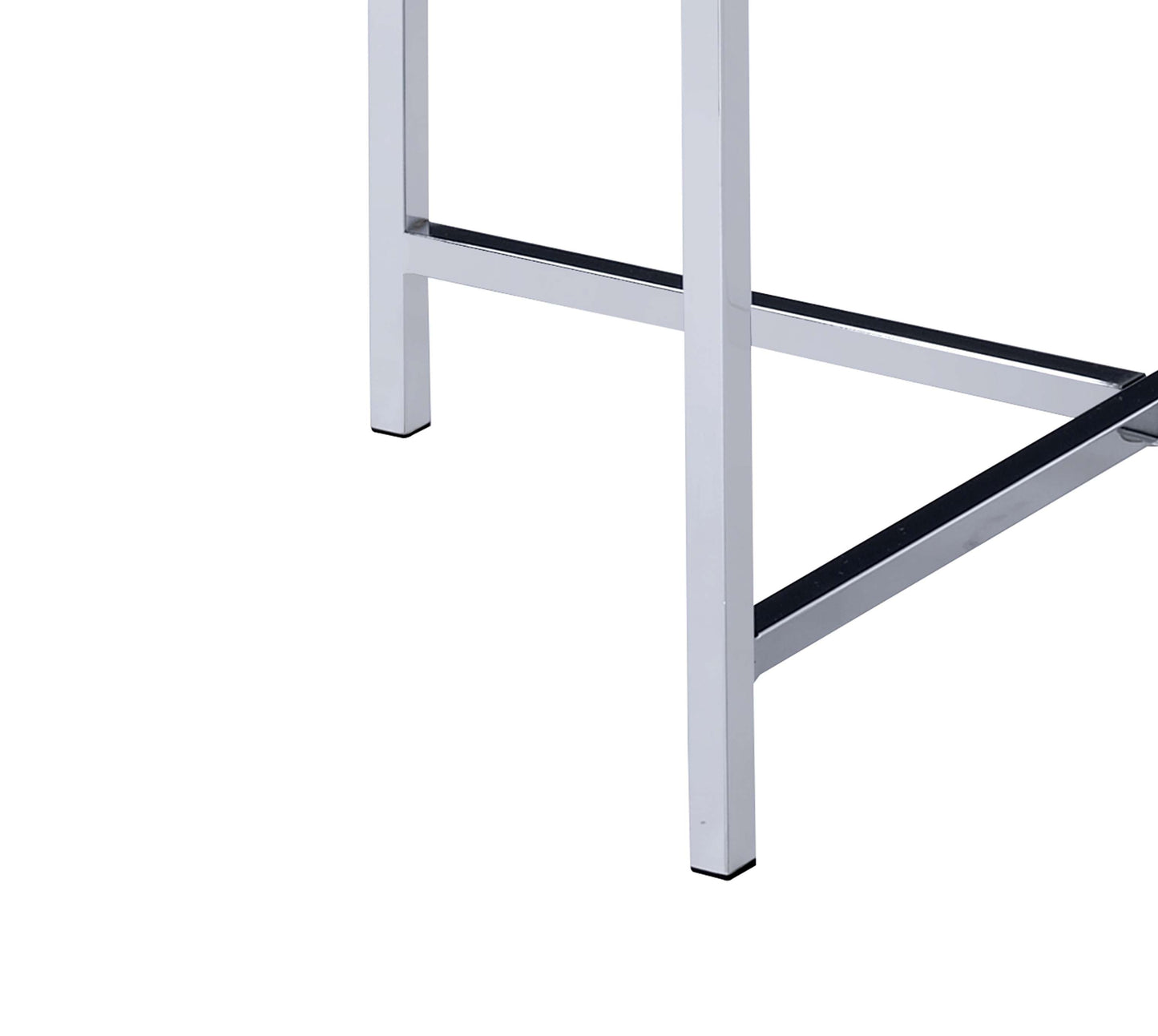 Contemporary Marble Top End Table With Trestle Base , Gray And Silver By Benzara | Side Tables |  Modishstore  - 5