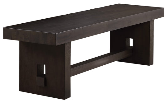 Transitional Style Wooden Bench With Trestle Base, Brown By Benzara | Benches | Modishstore