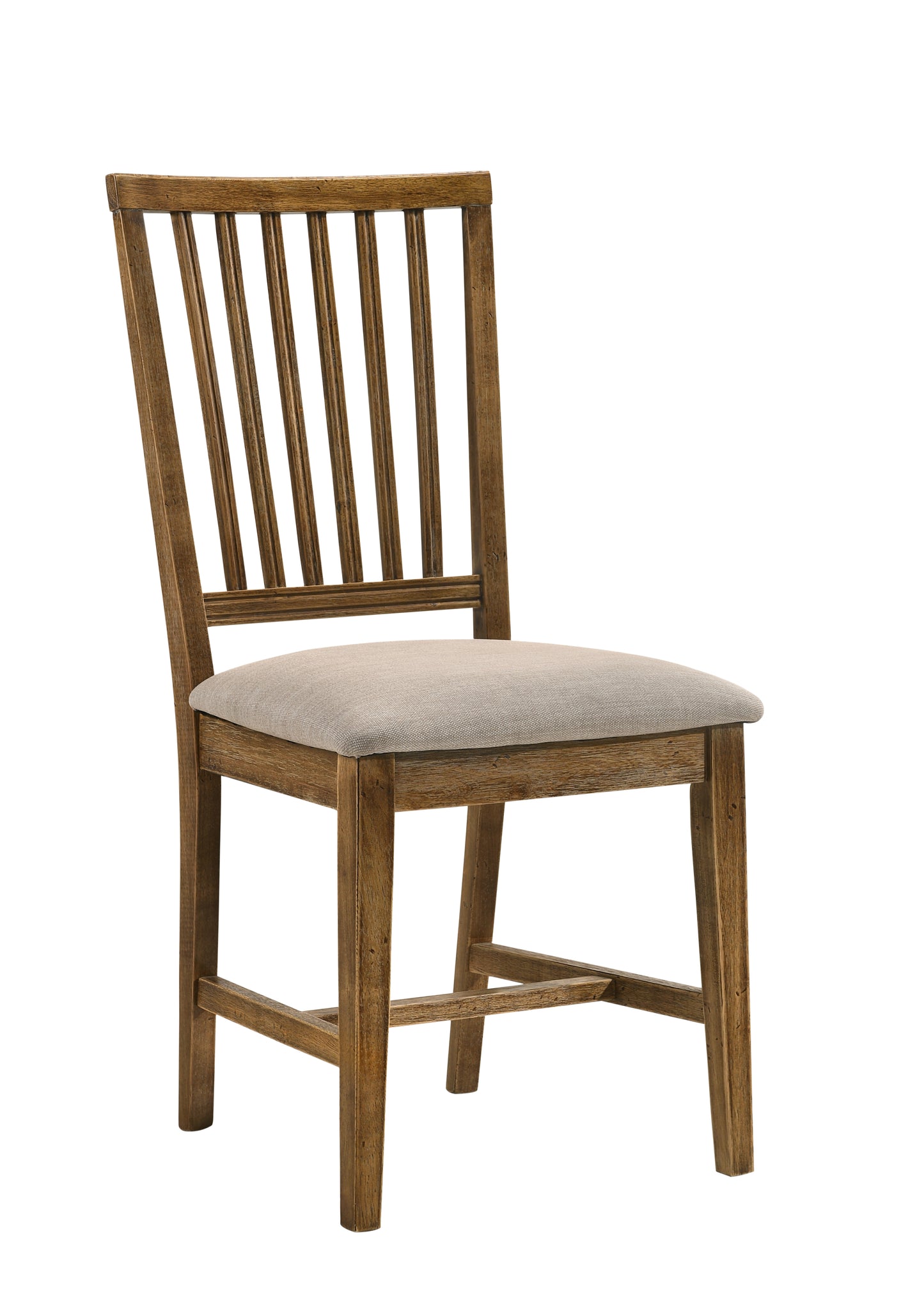 Wooden Dining Side Chairs With Tapered Legs, Beige And Brown By Benzara | Dining Chairs |  Modishstore 