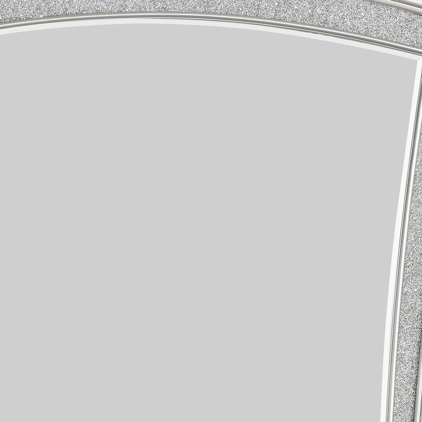 Modern Style Wooden Decorative Mirror With Rhinestone Inlays, Silver By Benzara | Mirrors |  Modishstore  - 4