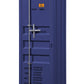 Industrial Style Metal Wardrobe With Recessed Door Front, Blue By Benzara | Armoires & Wardrobes |  Modishstore  - 4