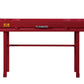 Industrial Style Metal And Wood 1 Drawer Vanity Desk, Red By Benzara | Dressers |  Modishstore  - 4