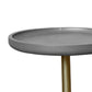 Round Wooden Side Table With Tripod Base, Large, Gold And Gray By Benzara | Side Tables |  Modishstore  - 3