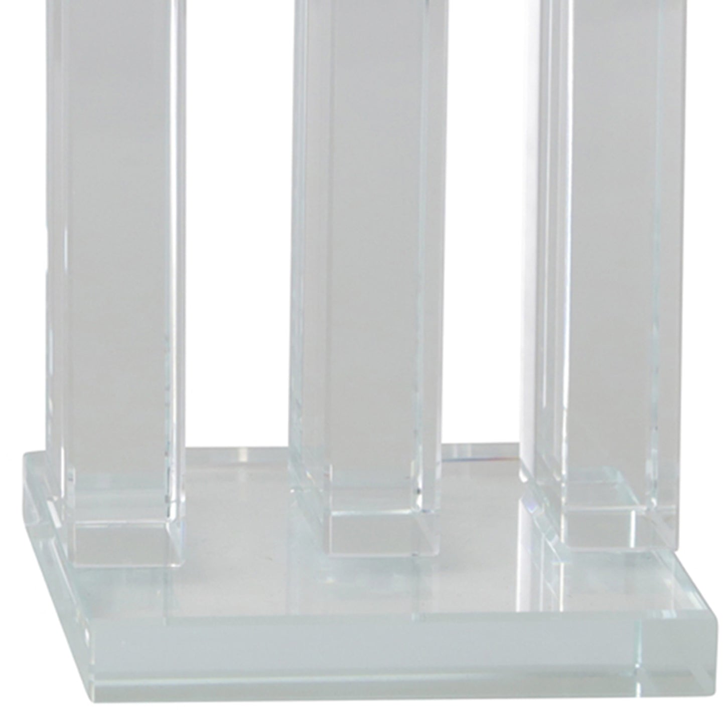 Glass Made Pillar Statuette Bookend, Pair Of 2, Clear By Benzara | Bookends |  Modishstore  - 5
