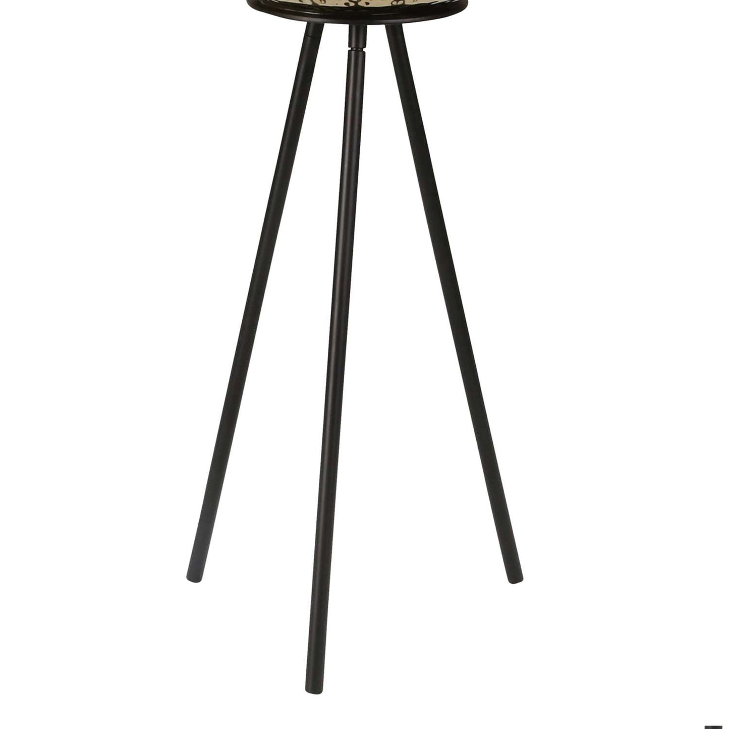 Hammered Textured Metal Bowl Planters On Tripod Base, Set Of 2, Gold And Black By Benzara | Planters, Troughs & Cachepots |  Modishstore  - 2