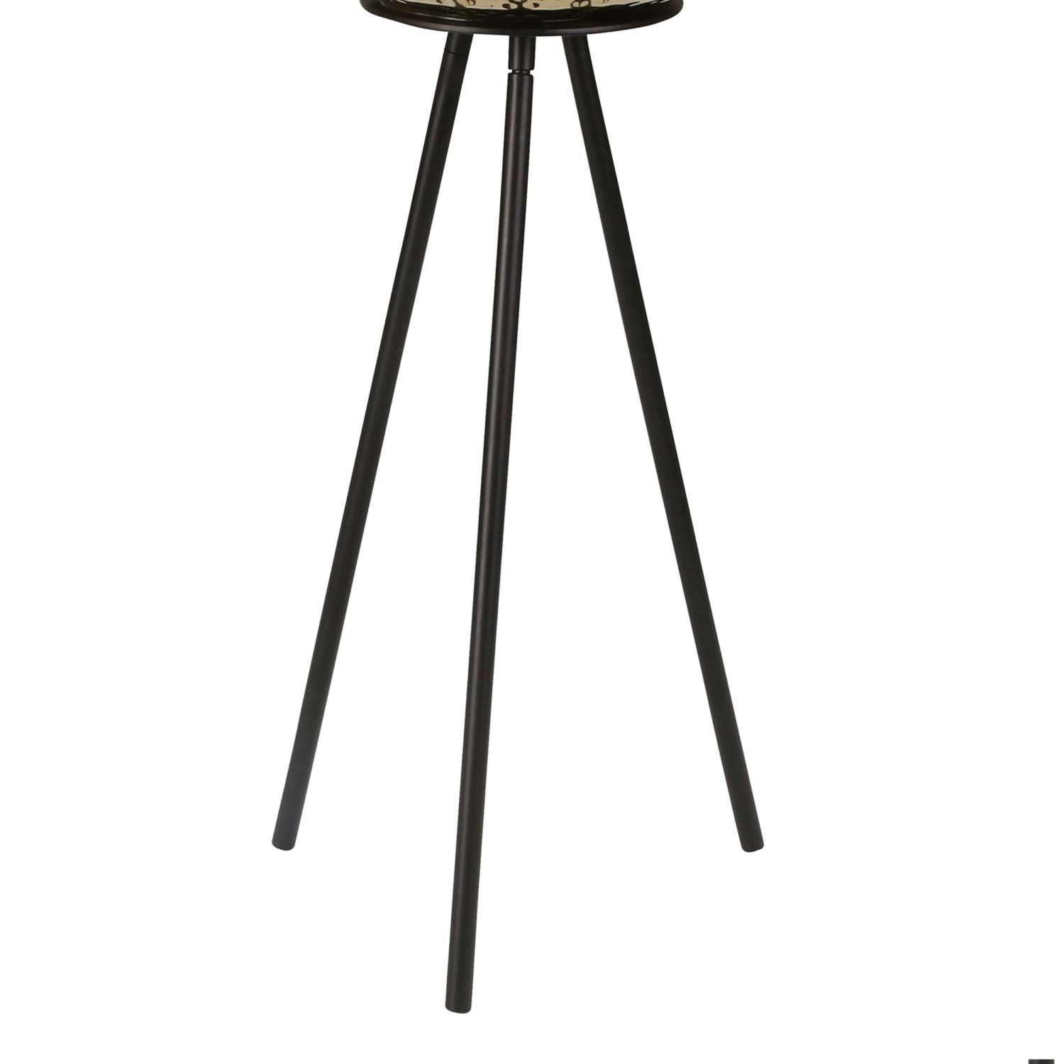 Hammered Textured Metal Bowl Planters On Tripod Base, Set Of 2, Gold And Black By Benzara | Planters, Troughs & Cachepots |  Modishstore  - 2