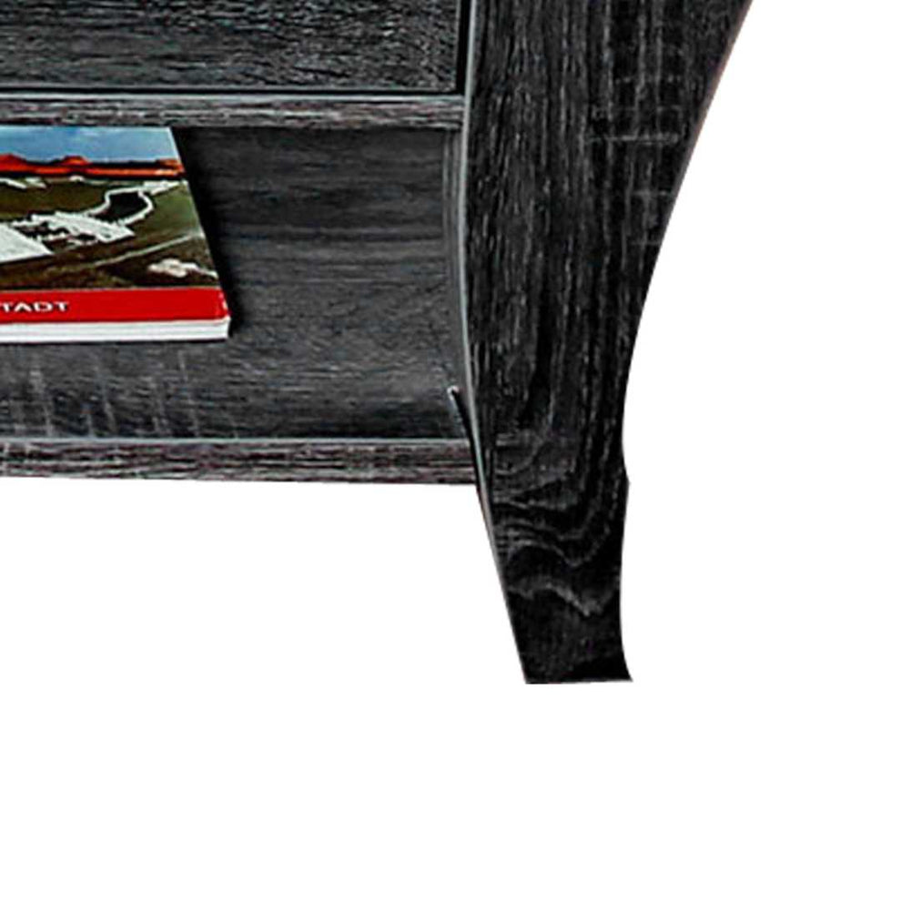 Low Rise Coffee Table With Drawers And Bottom Shelves, Gray By Benzara | Coffee Tables |  Modishstore  - 3