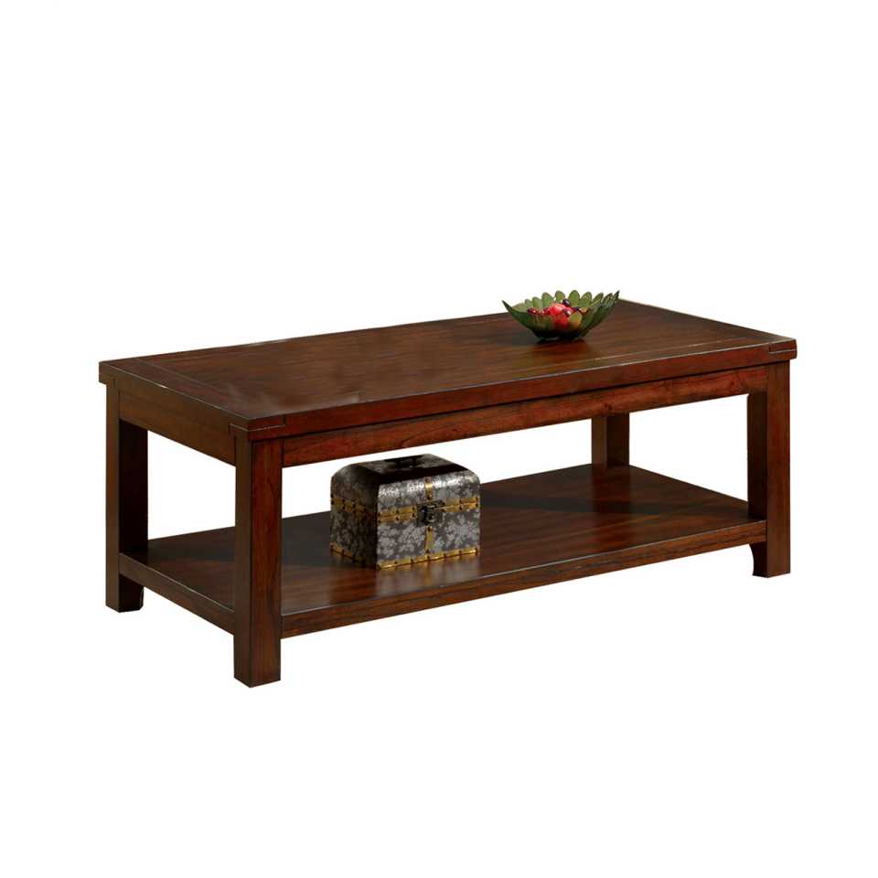 Traditional Coffee Table With Rectangular Top And Tapered Legs, Brown By Benzara | Coffee Tables |  Modishstore 