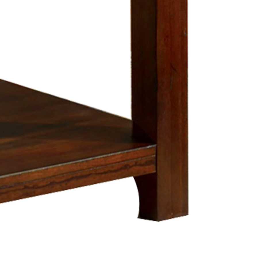 Traditional Coffee Table With Rectangular Top And Tapered Legs, Brown By Benzara | Coffee Tables |  Modishstore  - 2