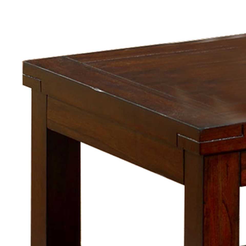 Traditional Coffee Table With Rectangular Top And Tapered Legs, Brown By Benzara | Coffee Tables |  Modishstore  - 4