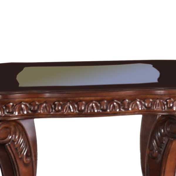 Traditional End Table With Cabriole Legs And Wooden Carving, Brown By Benzara | Side Tables |  Modishstore  - 5