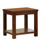 Square Shaped End Table With Open Bottom Shelf, Brown By Benzara | Side Tables |  Modishstore 