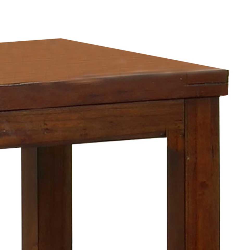 Square Shaped End Table With Open Bottom Shelf, Brown By Benzara | Side Tables |  Modishstore  - 3