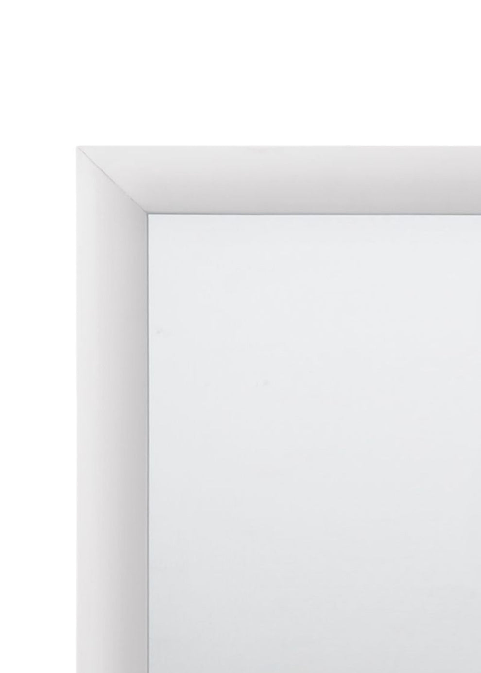 Wooden Framed Mirror With Rectangular Shape, Silver And White By Benzara | Mirrors |  Modishstore  - 5