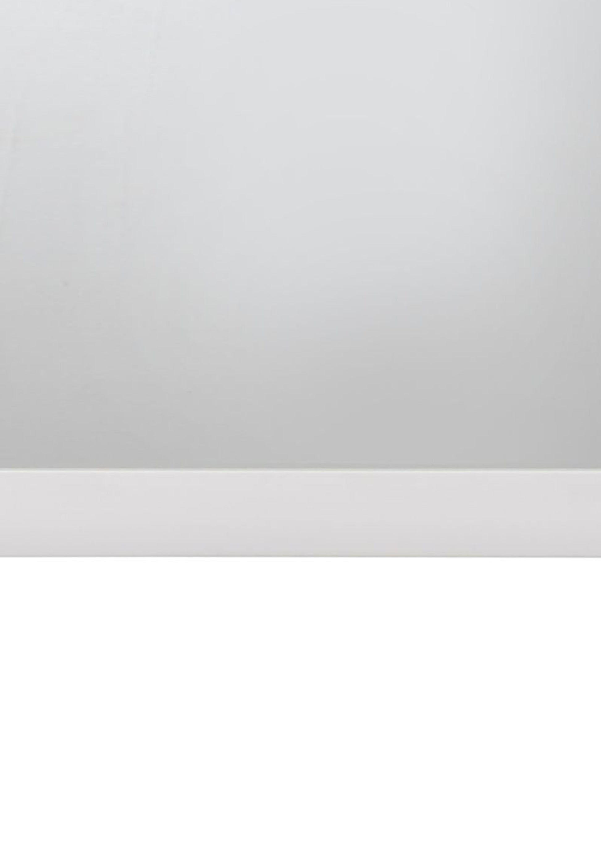 Wooden Framed Mirror With Rectangular Shape, Silver And White By Benzara | Mirrors |  Modishstore  - 4