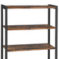 Wooden Storage Cabinet With 3 Open Shelves And 2 Doors, Brown And Black By Benzara | Cabinets |  Modishstore  - 2