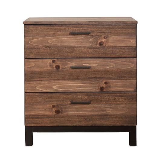 Transitional Style Wooden Chest With 3 Drawers, Small, Brown By Benzara | Cabinets | Modishstore