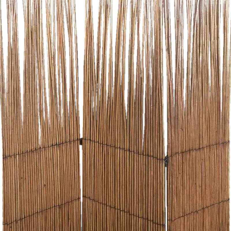 Traditional Style 3 Panel Wooden Willow Branch Room Divider, Brown By Benzara | Room Divider |  Modishstore  - 4