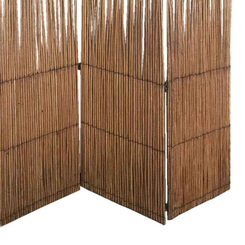 Traditional Style 3 Panel Wooden Willow Branch Room Divider, Brown By Benzara | Room Divider |  Modishstore  - 3