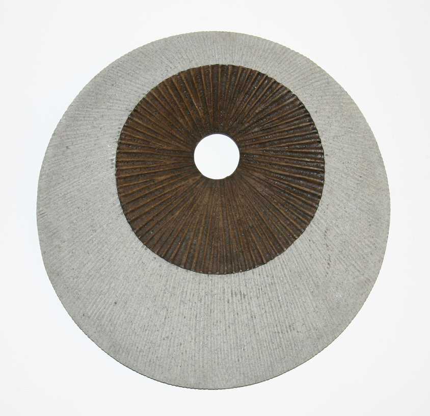 Round And Ribbed Double Layer Sandstone Wall Art, Small, Brown And Gray By Benzara | Wall Decor |  Modishstore 