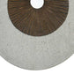 Round And Ribbed Double Layer Sandstone Wall Art, Small, Brown And Gray By Benzara | Wall Decor |  Modishstore  - 3