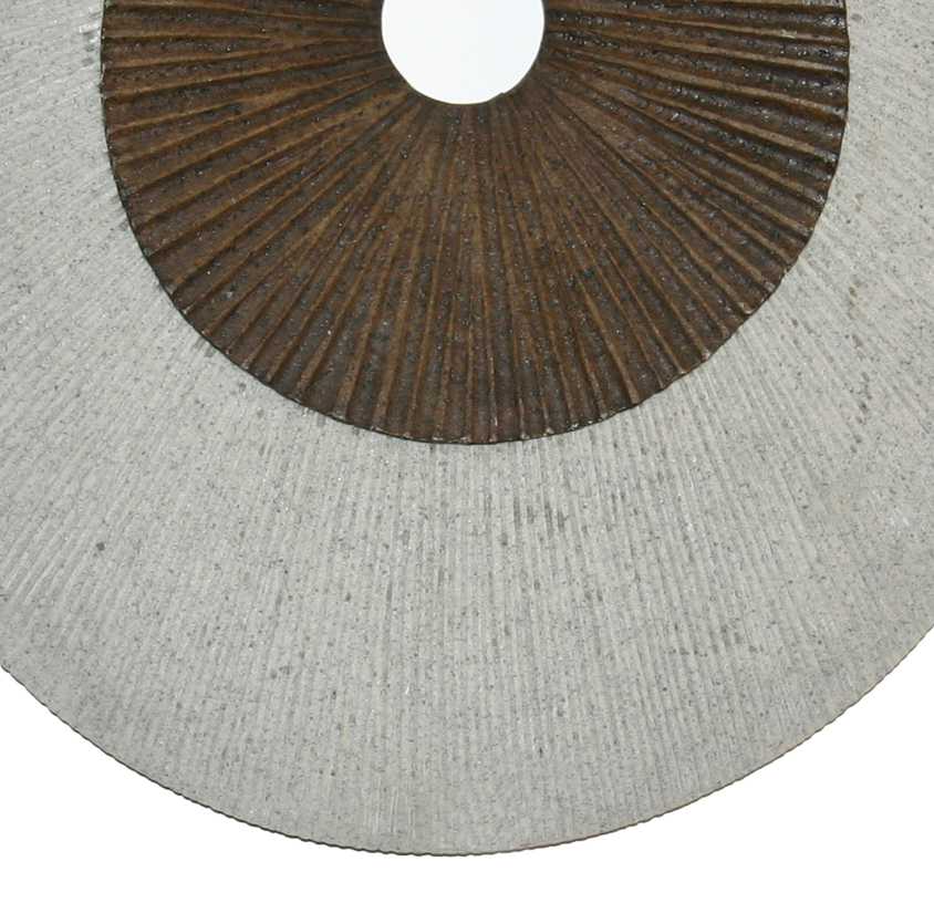 Round And Ribbed Double Layer Sandstone Wall Art, Small, Brown And Gray By Benzara | Wall Decor |  Modishstore  - 3