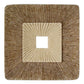 Square Sandstone Wall Decor With Ribbed Details, Small, Brown And Beige By Benzara | Wall Decor |  Modishstore 