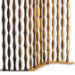 Contemporary 3 Panel Wooden Screen With Arched Pillar Design, Brown By Benzara | Room Divider |  Modishstore  - 5