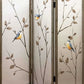Art Styled 3 Panel Wooden Screen With Hand Painted Fabric Design, Beige By Benzara | Room Divider |  Modishstore  - 6