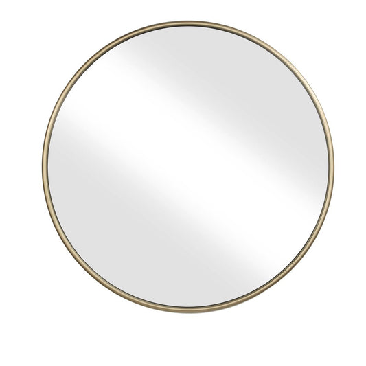 Contemporary Style Round Metal Framed Wall Mirror, Large, Gold And Silver By Benzara | Mirrors |  Modishstore 