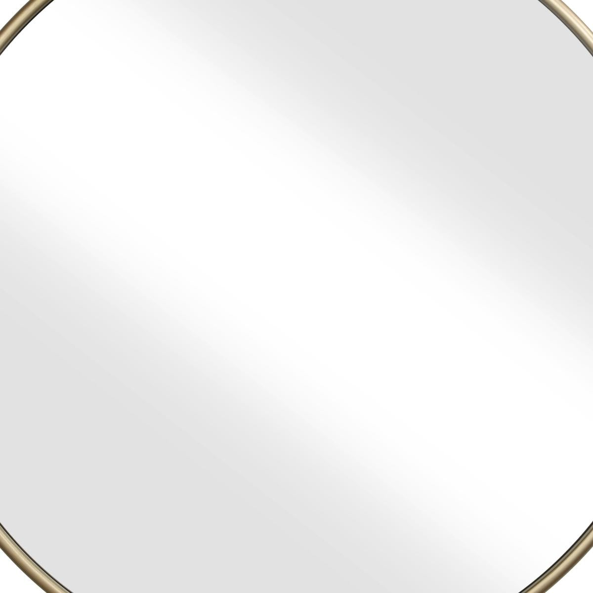 Contemporary Style Round Metal Framed Wall Mirror, Large, Gold And Silver By Benzara | Mirrors |  Modishstore  - 3