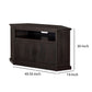 Rustic Wooden Corner Tv Stand With 2 Door Cabinet, Espresso Brown By Benzara | TV Stands |  Modishstore  - 4