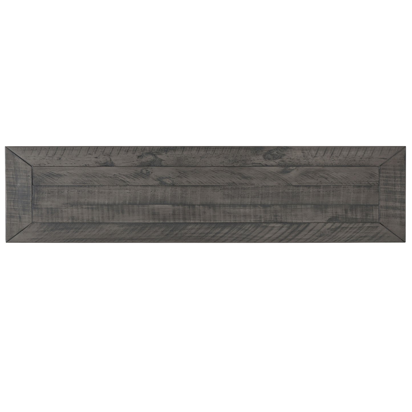 Coastal Rectangular Wooden Console Table With 2 Drawers, White And Gray By Benzara | Console Tables | Modishstore - 3