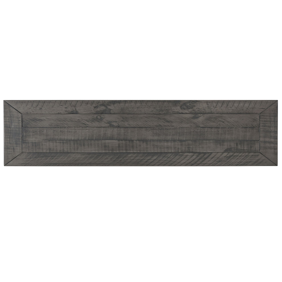 Coastal Rectangular Wooden Console Table With 2 Drawers, White And Gray By Benzara | Console Tables | Modishstore - 3