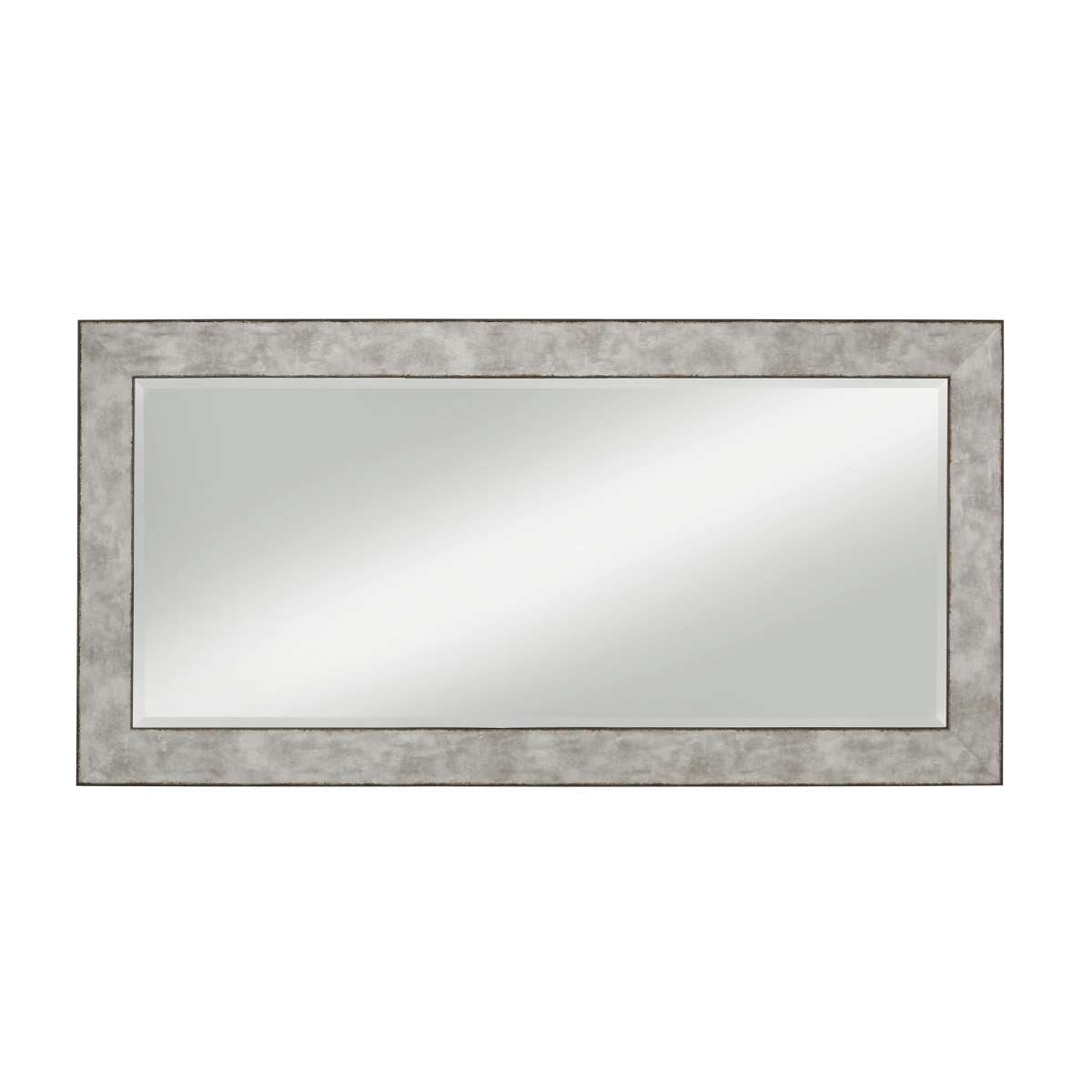 Stylish Rectangular Polystyrene Framed Leaner Mirror, Rusted Metal By Benzara | Mirrors |  Modishstore  - 2