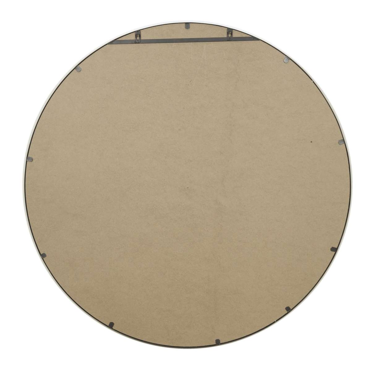 Contemporary Round Metal Framed Wall Mirror, Small, Bronze And Silver By Benzara | Mirrors |  Modishstore  - 2