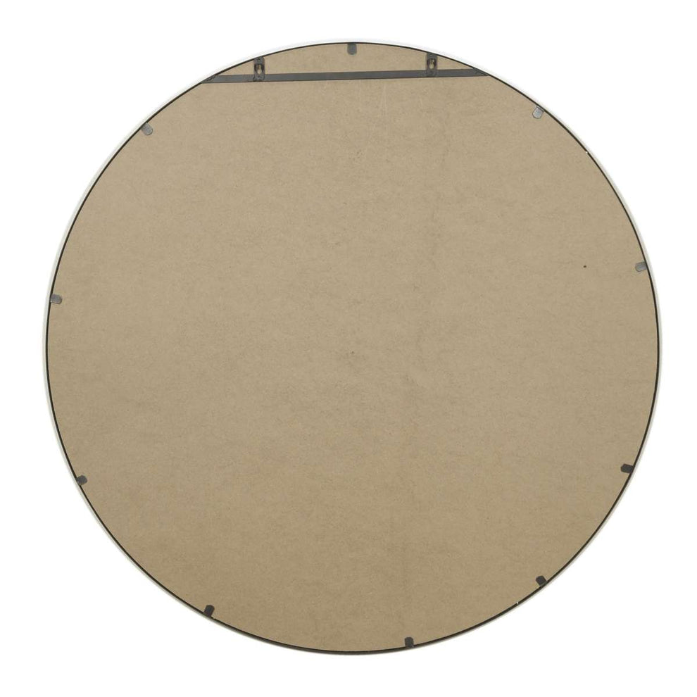 Contemporary Round Metal Framed Wall Mirror, Small, Bronze And Silver By Benzara | Mirrors |  Modishstore  - 2