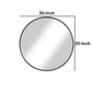 Contemporary Round Metal Framed Wall Mirror, Small, Bronze And Silver By Benzara | Mirrors |  Modishstore 