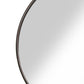 Contemporary Round Metal Framed Wall Mirror, Large, Bronze And Silver By Benzara | Mirrors |  Modishstore  - 3