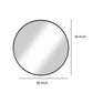 Contemporary Round Metal Framed Wall Mirror, Large, Bronze And Silver By Benzara | Mirrors |  Modishstore  - 2