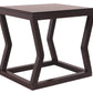 Wooden End Table With Rectangular Top And Sturdy Angular Legs, Brown By Benzara | End Tables | Modishstore