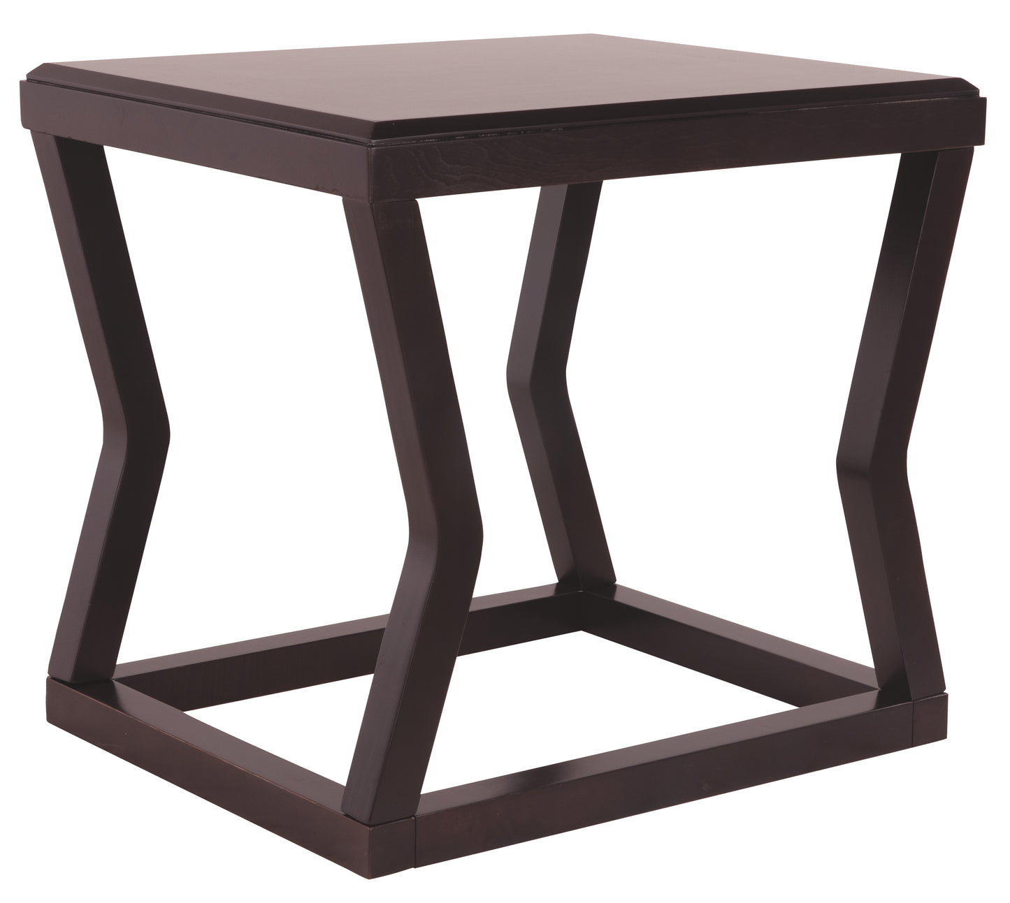 Wooden End Table With Rectangular Top And Sturdy Angular Legs, Brown By Benzara | End Tables | Modishstore