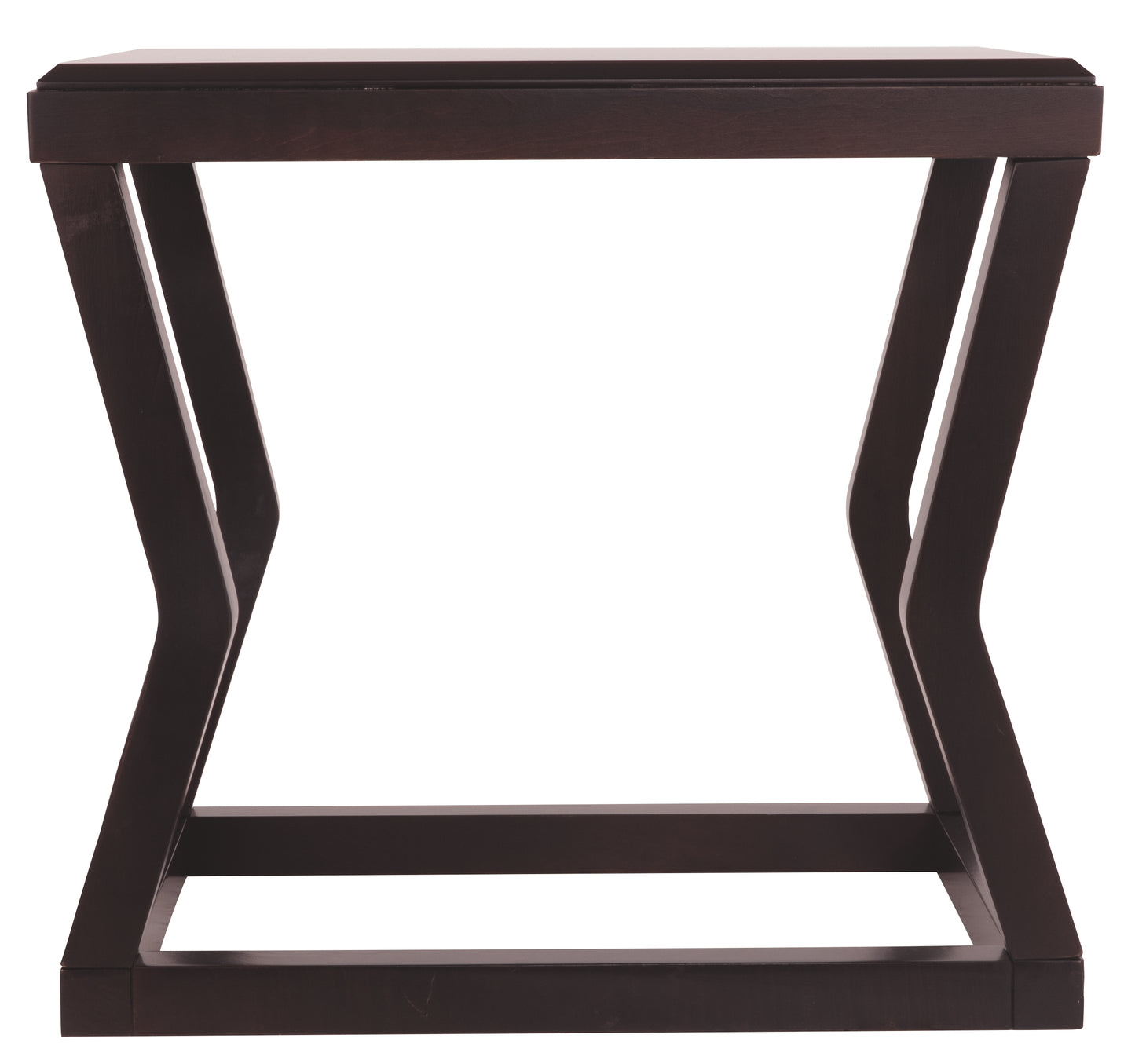 Wooden End Table With Rectangular Top And Sturdy Angular Legs, Brown By Benzara | End Tables | Modishstore - 2