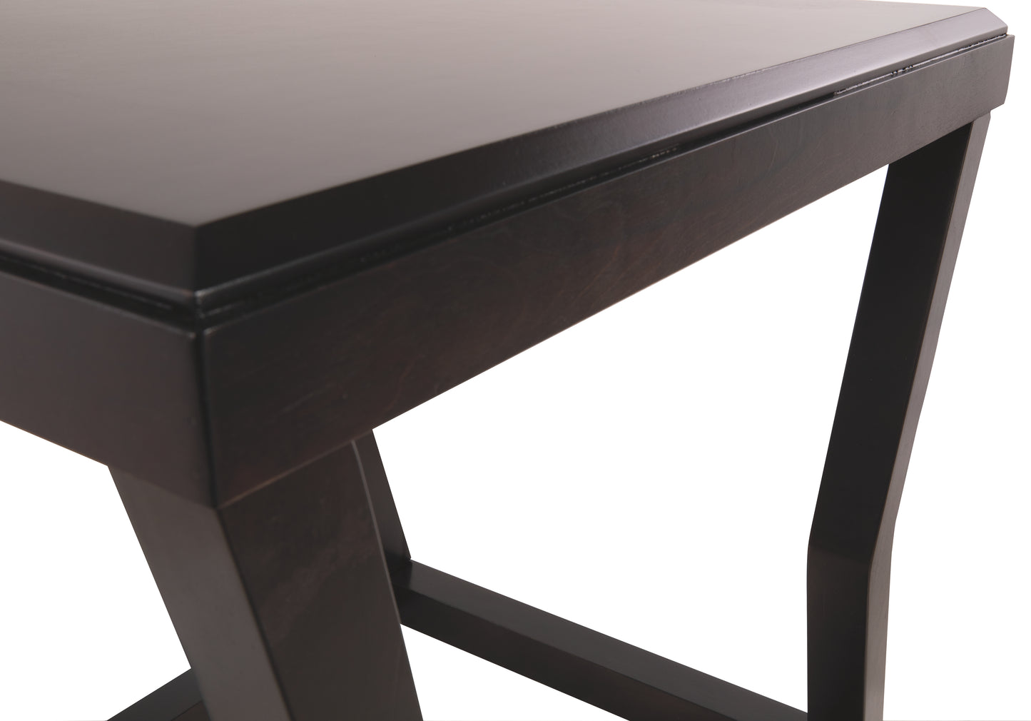 Wooden End Table With Rectangular Top And Sturdy Angular Legs, Brown By Benzara | End Tables | Modishstore - 4